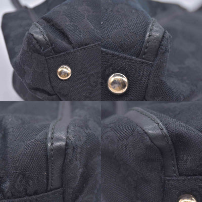 $1150 Gucci GG Canvas Abbey Black CONSIGNMENT 10021088