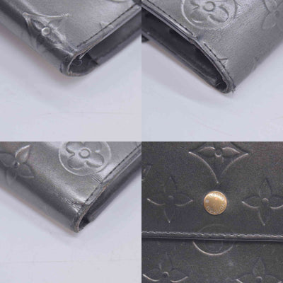 2005 Louis Vuitton Mat Monogram Porte Tresor International Grey TH0055 CONSIGNMENT 10020952