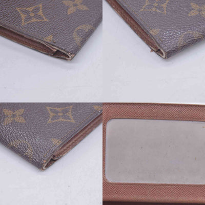 $605 1992 LOUIS VUITTON LV Card Case Monogram Brown CT0942 CONSIGNMENT 10020920