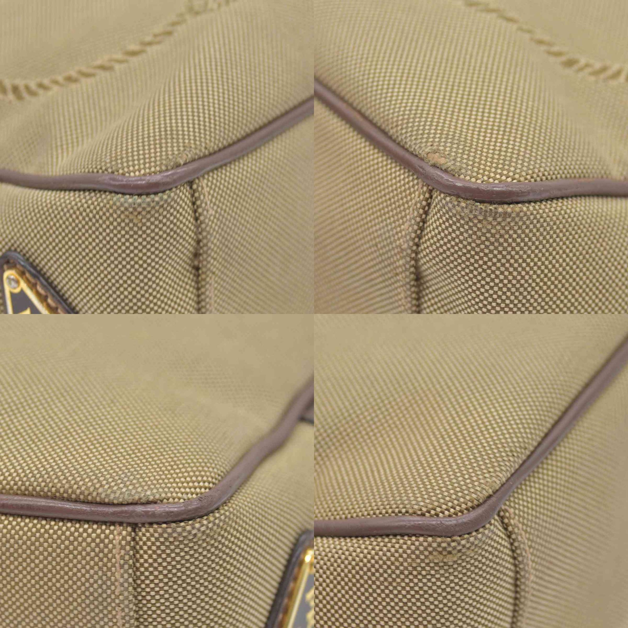 $1650 Prada Jacquard Logo Camera Bag Corda Bruciato