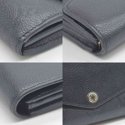 $950 Louis Vuitton  Empreinte Sarah Wallet NM Black 2017 CA1167