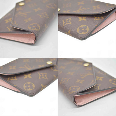$720 2016 Louis Vuitton Monogram Monogram Jeanne Wallet Rose Ballerine with inserts CA3196