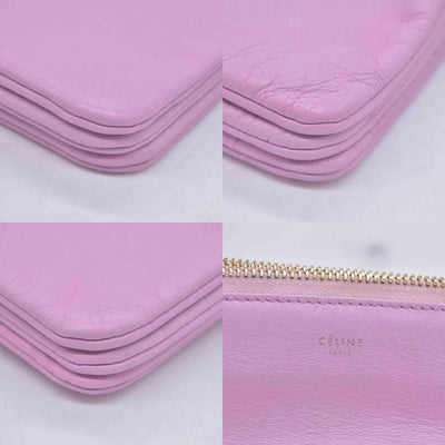 $1250 Celine Pink Leather Small Trio Crossbody Bag CONSIGNMENT 10020876