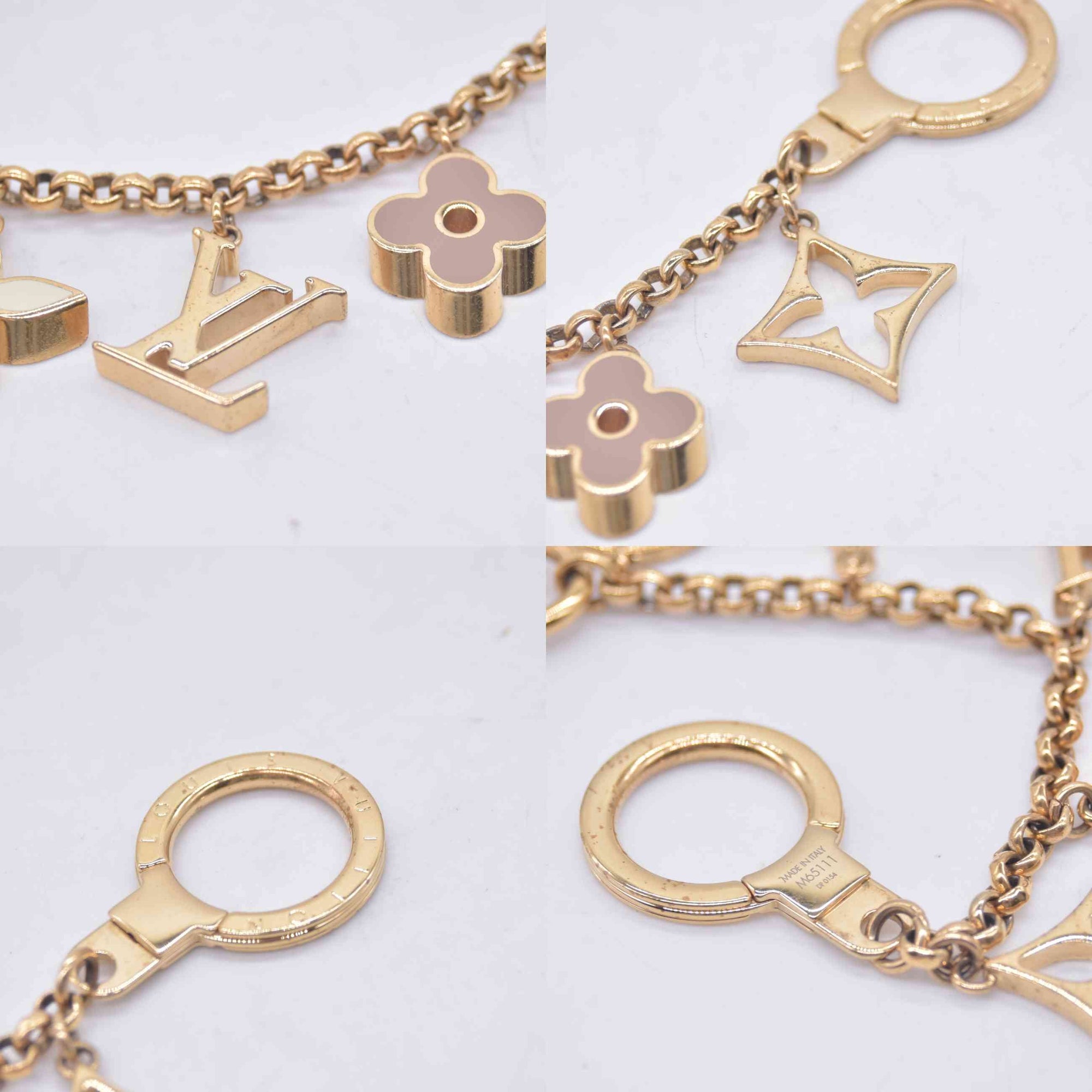 $675 2014 Louis Vuitton Fleur De Monogram Bag Charm DR0154 10020756