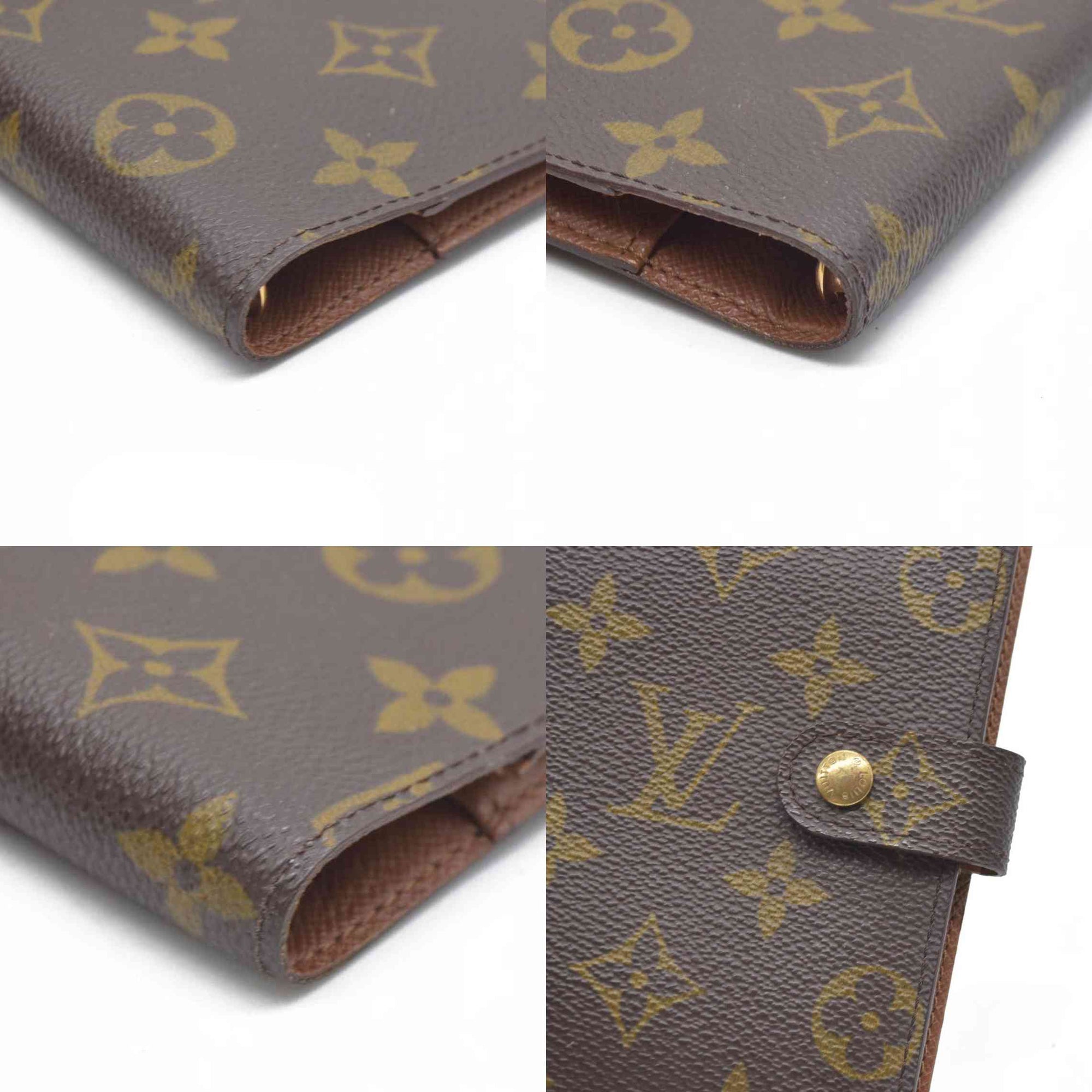$505 Louis Vuitton Monogram Agenda PM Notebook Cover Brown CA1908