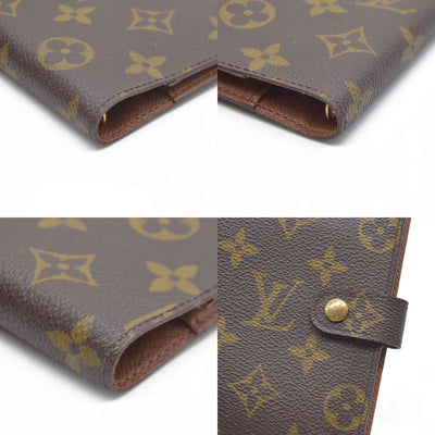 $505 Louis Vuitton Monogram Agenda PM Notebook Cover Brown CA1908