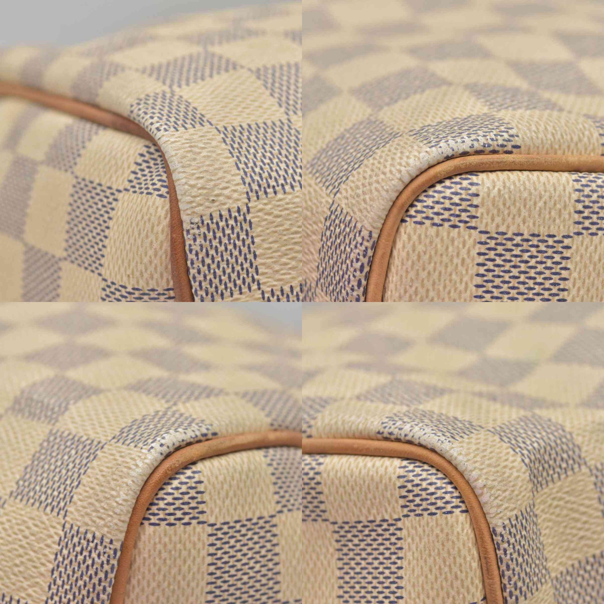 $1550 Louis Vuitton Damier Azur Speedy 30 MB0184