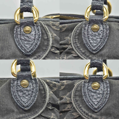$1965 2007-2009  Louis Vuitton Denim Neo Cabby MM Black