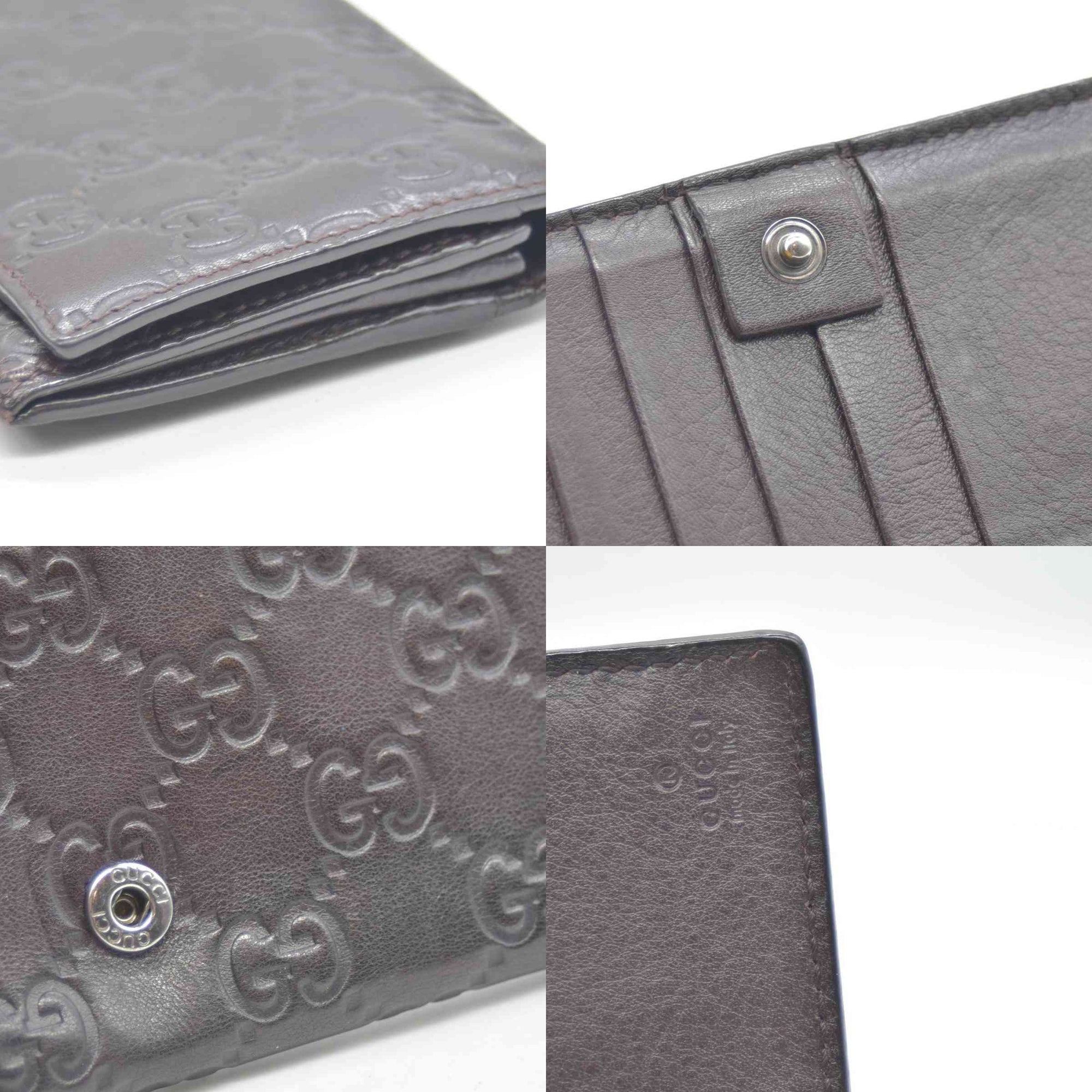 Gucci Guccissima Continental Flap Wallet Brown CONSIGNMENT