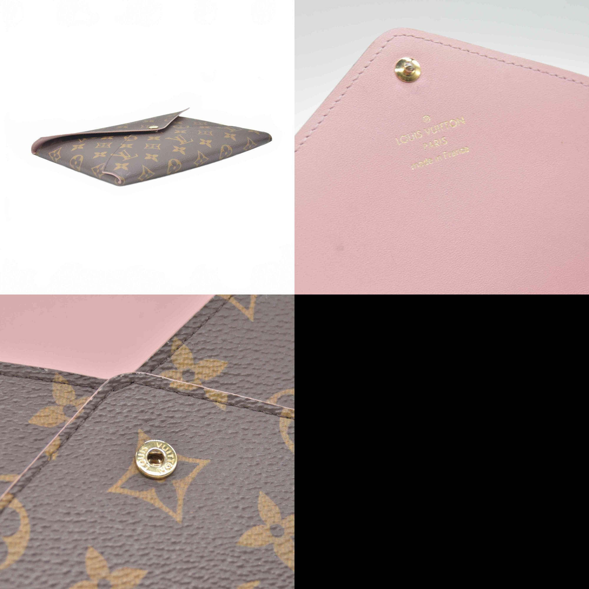 $835 Louis Vuitton 2018 Monogram Kirigami Large Rose Ballerine SN2168