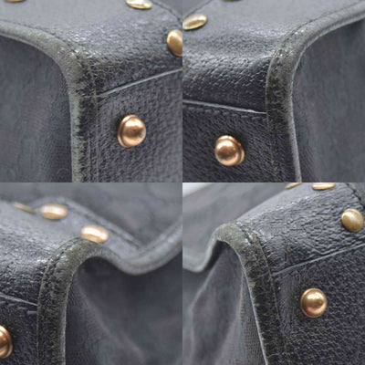 $950 CONSIGNMENT GUCCI GG Canvas Nailhead Tote