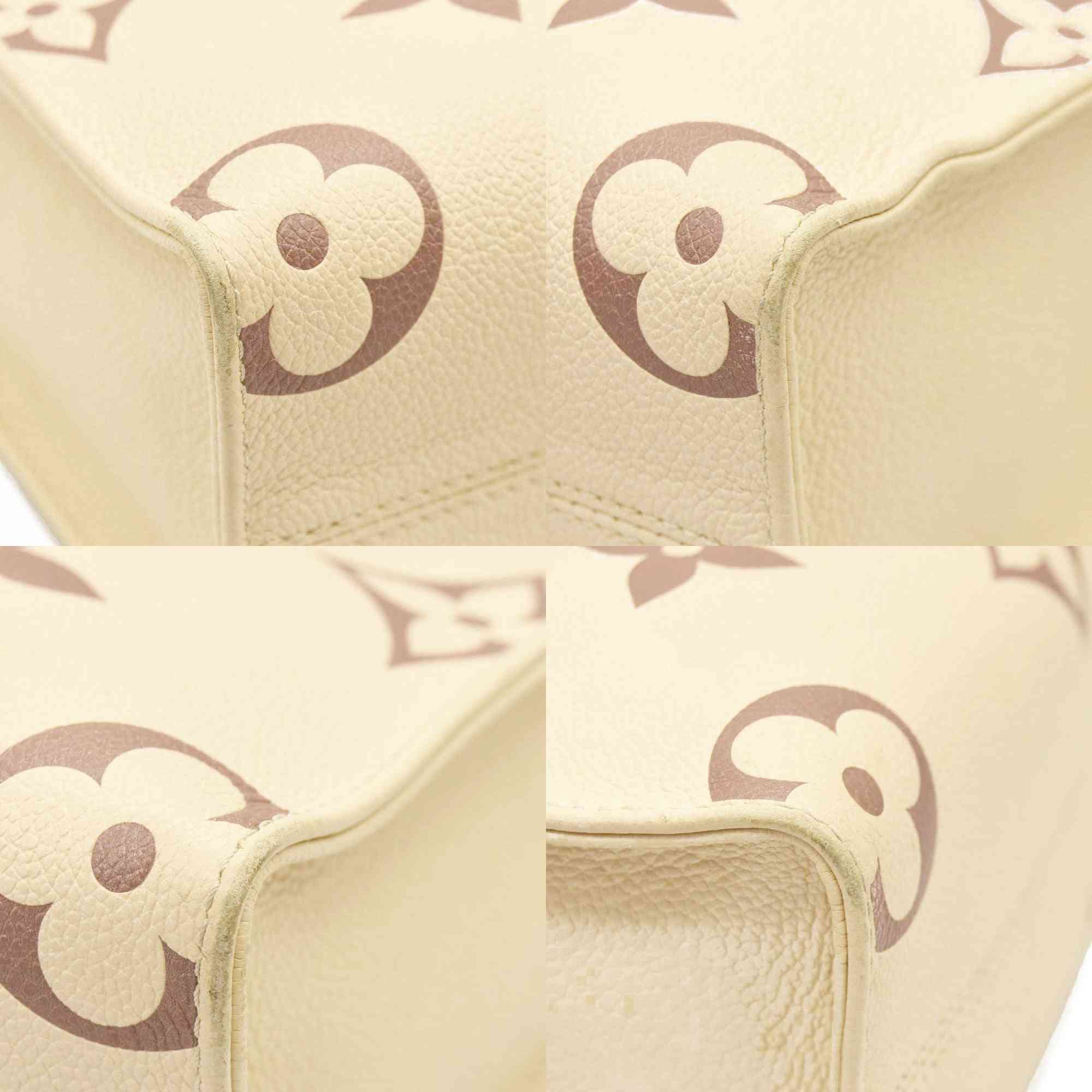 Louis Vuitton  Empreinte Monogram Giant Onthego PM Creme Bois De Rose RFID