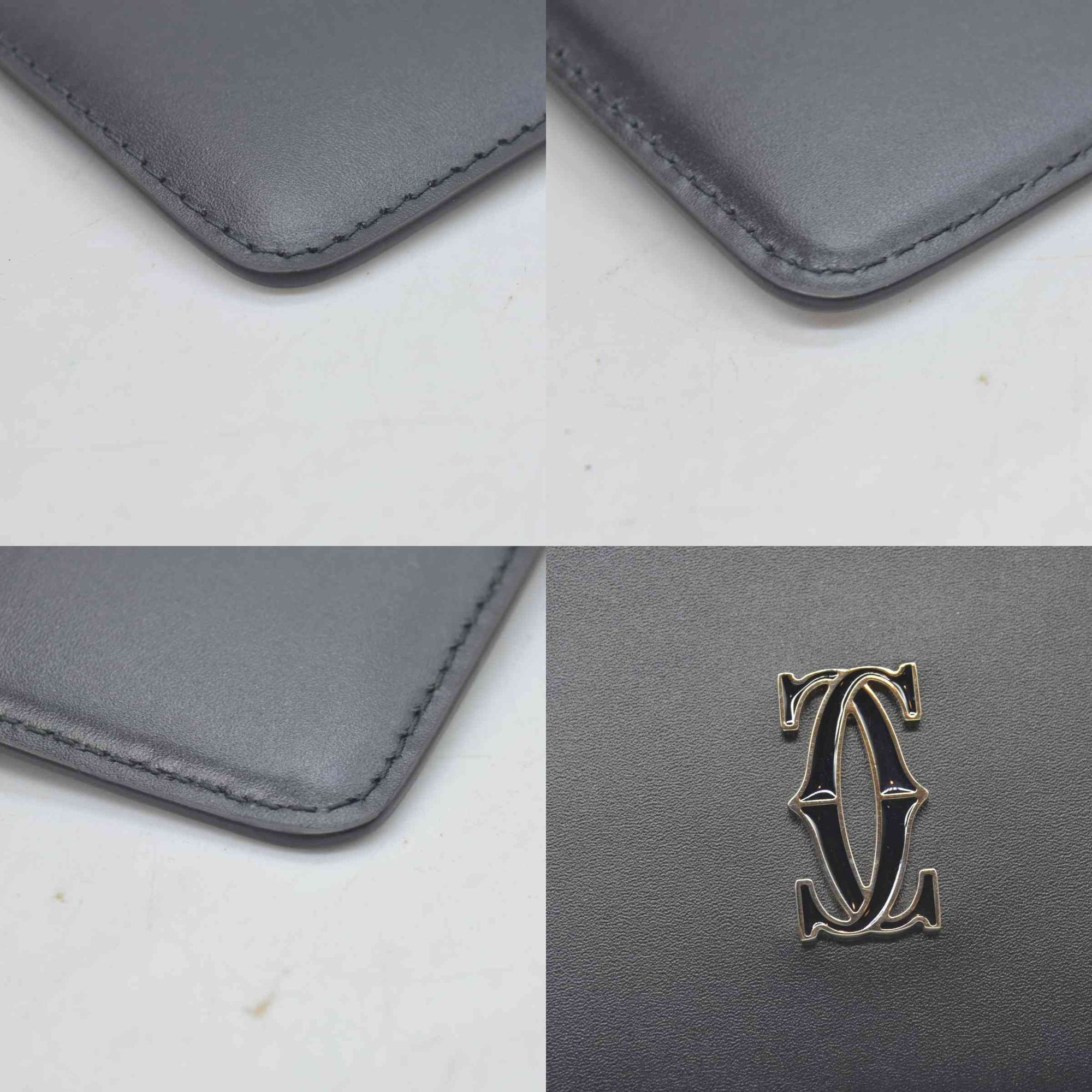 Cartier Leather Printed Wallet CONSIGNMENT