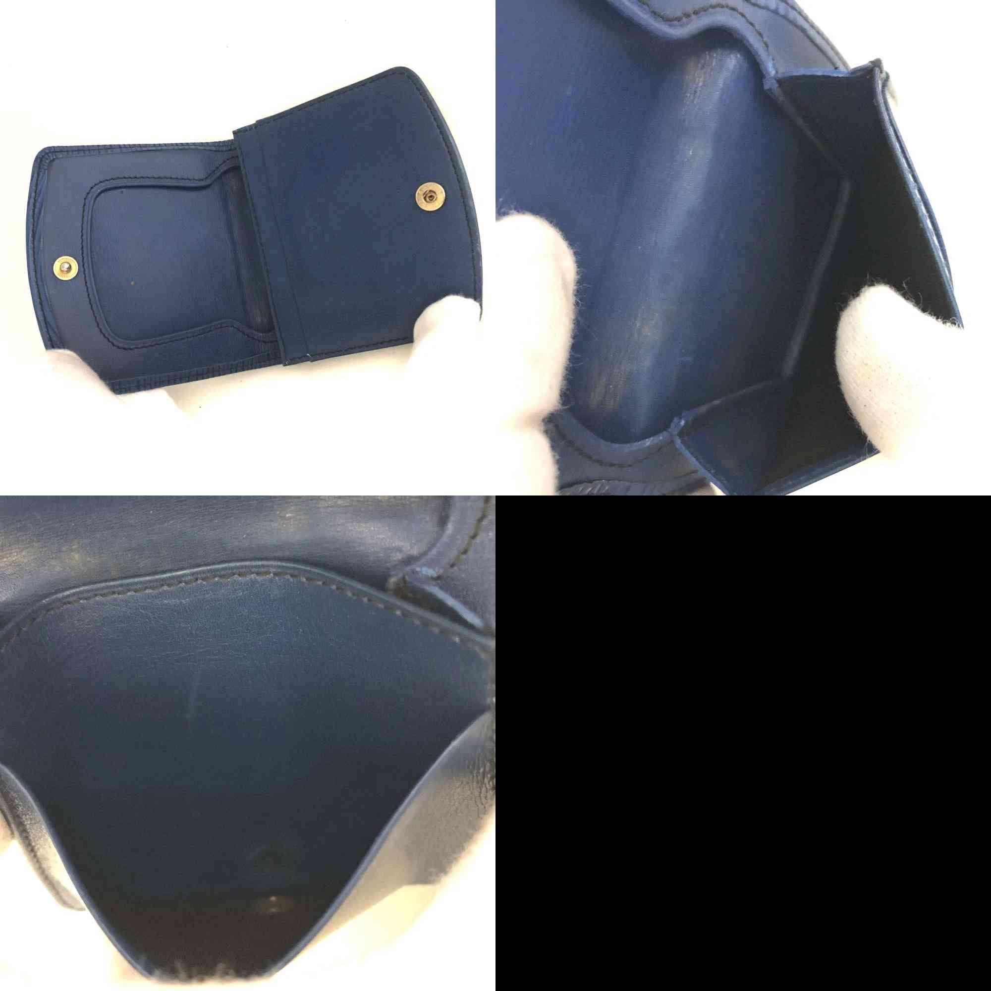 $450 Louis Vuitton Epi Coin Purse Wallet Blue
