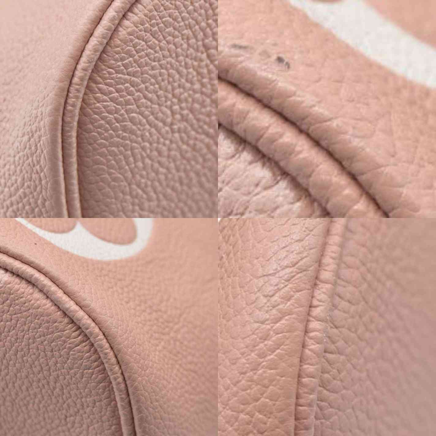$3050 Louis Vuitton Empreinte Monogram Giant Neverfull MM Trianon Pink Cream