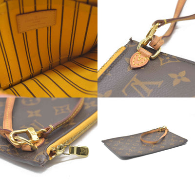 AUCTION $600 Louis Vuitton  Monogram Neo Neverfull GM MM Mimosa Pochette TJ4154