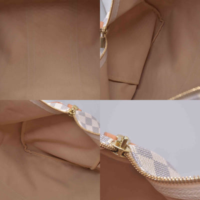 $1440 Louis Vuitton 2008 Damier Azur Keepall 50 MB2078 10021299