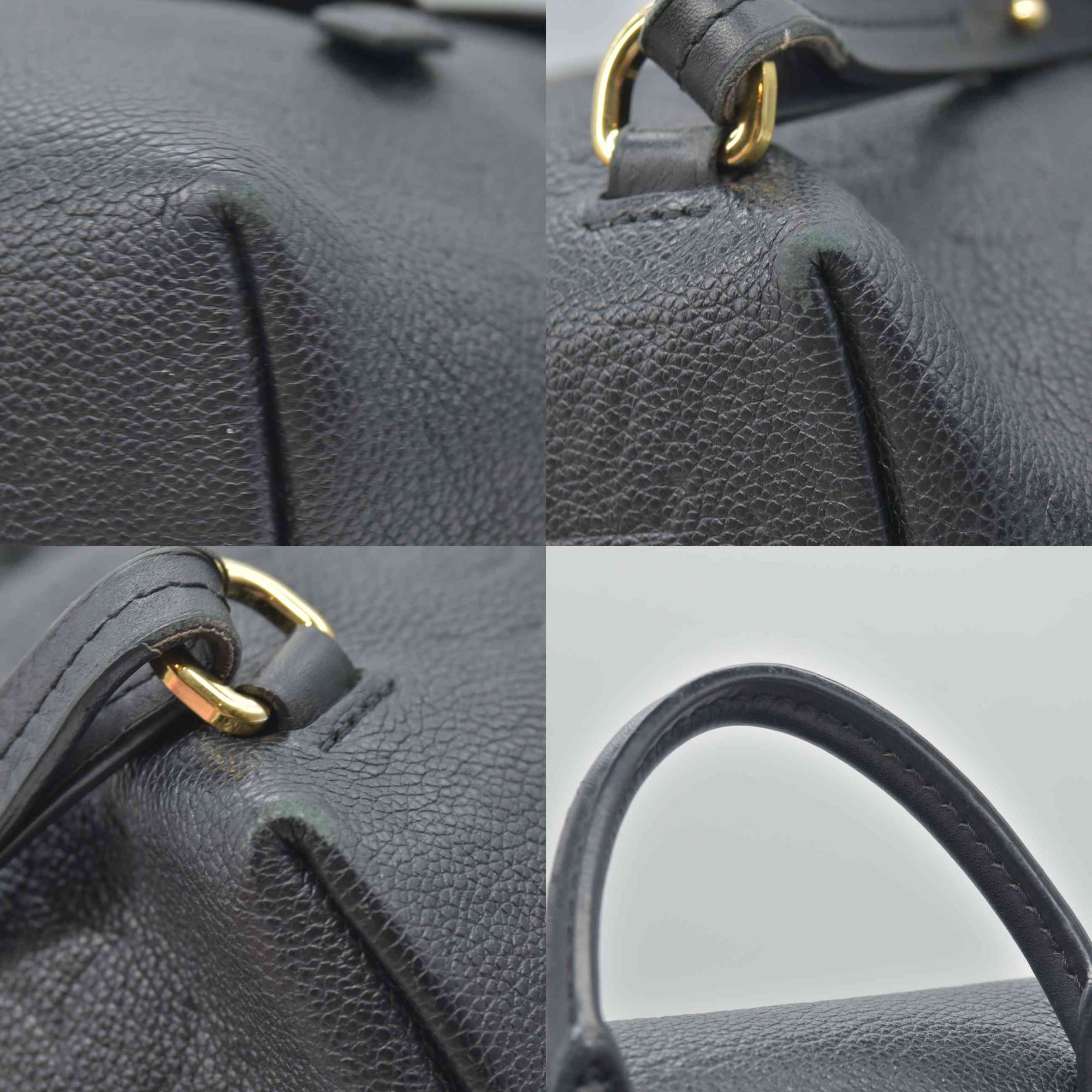 $2980 Louis Vuitton Black Montsouris Empreinte Noir Black Backpack 2020 10019957