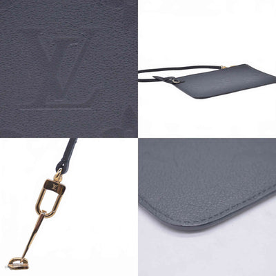 Louis Vuitton Black Empreinte Giant Neverfull Pouch RFID