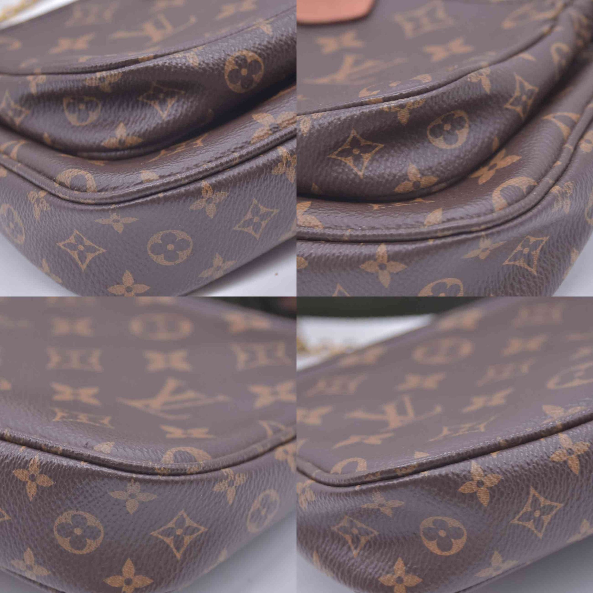 $2930 RFID Louis Vuitton Monogram Multi Pochette Accessories Kaki CONSIGNMENT