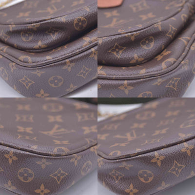 $2930 RFID Louis Vuitton Monogram Multi Pochette Accessories Kaki CONSIGNMENT