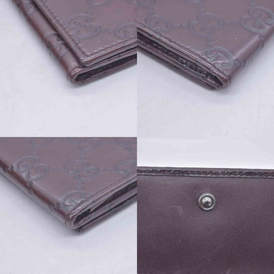 $440 Gucci Guccissima 6 Key Holder Case Dark Brown CONSIGNMENT