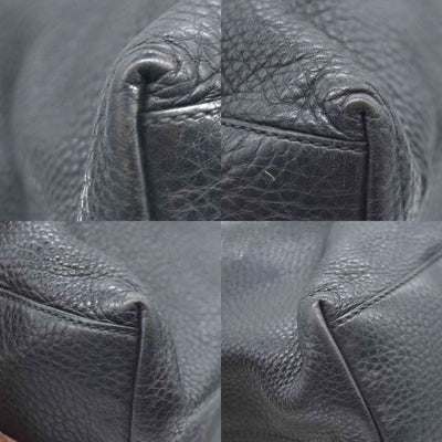 Gucci Pebbled Calfskin Medium Soho Chain Shoulder Bag Black