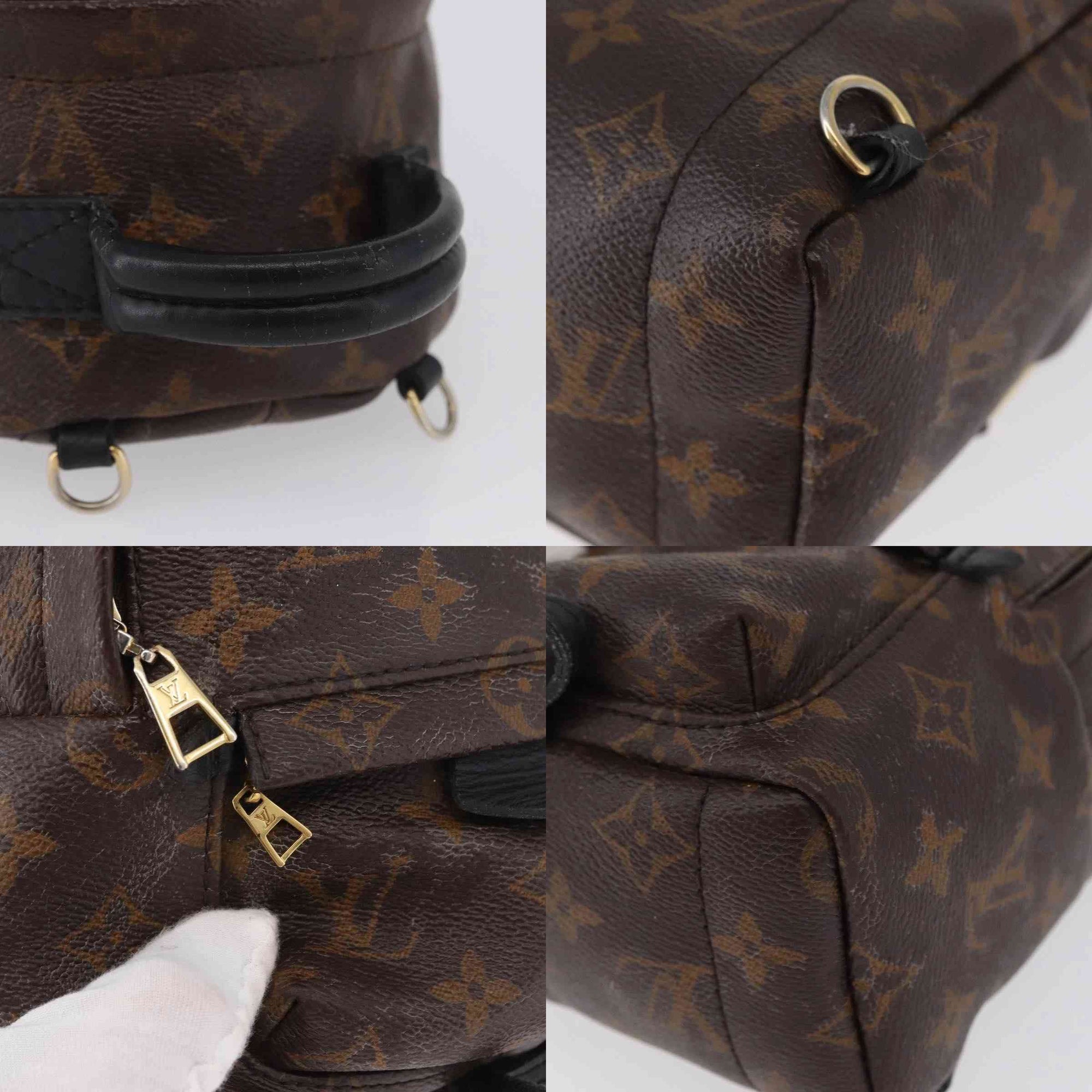 $2,340 2020 Louis Vuitton Monogram Palm Springs Mini Backpack FL2200