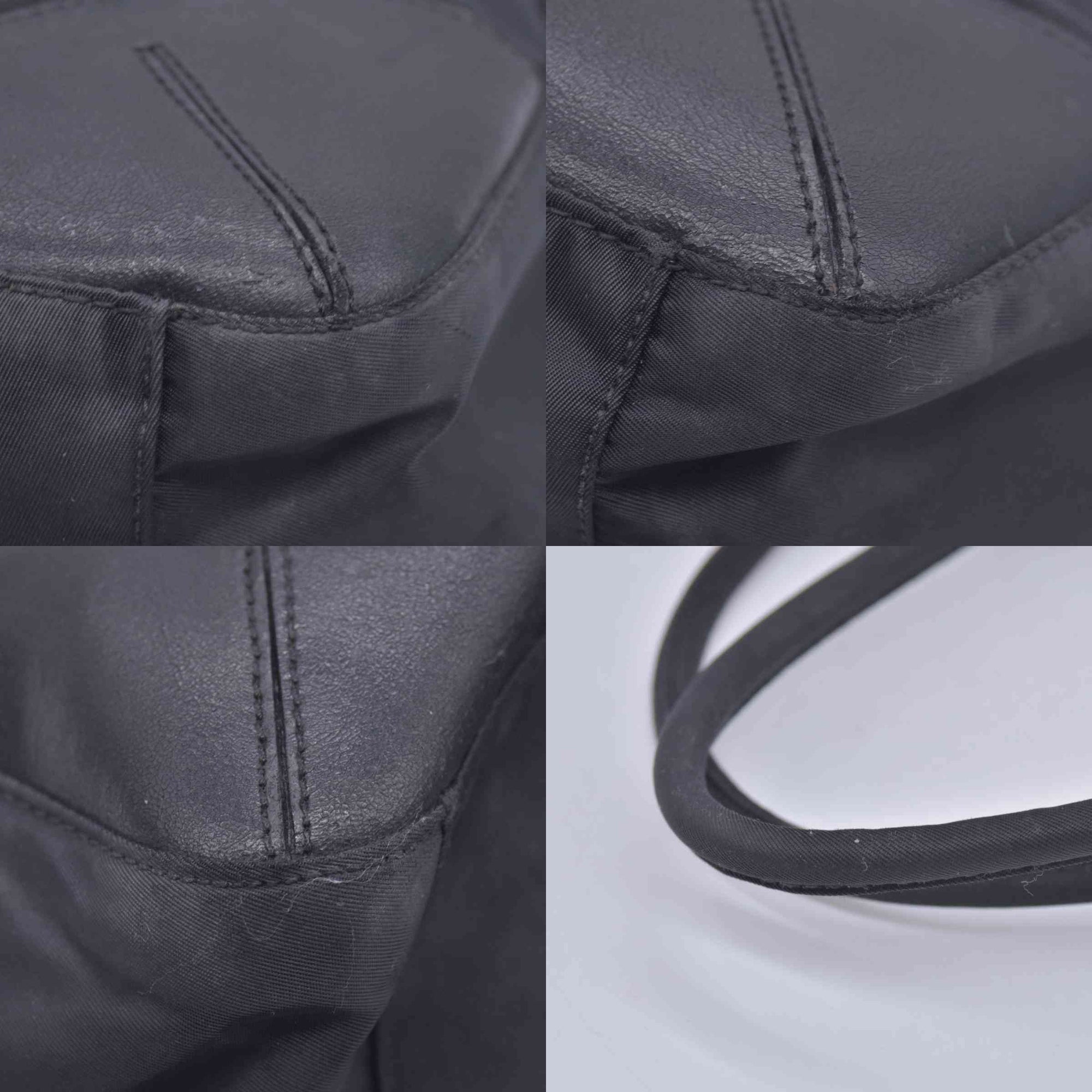 $750 Vintage Prada Black Nylon Tessuto Tote