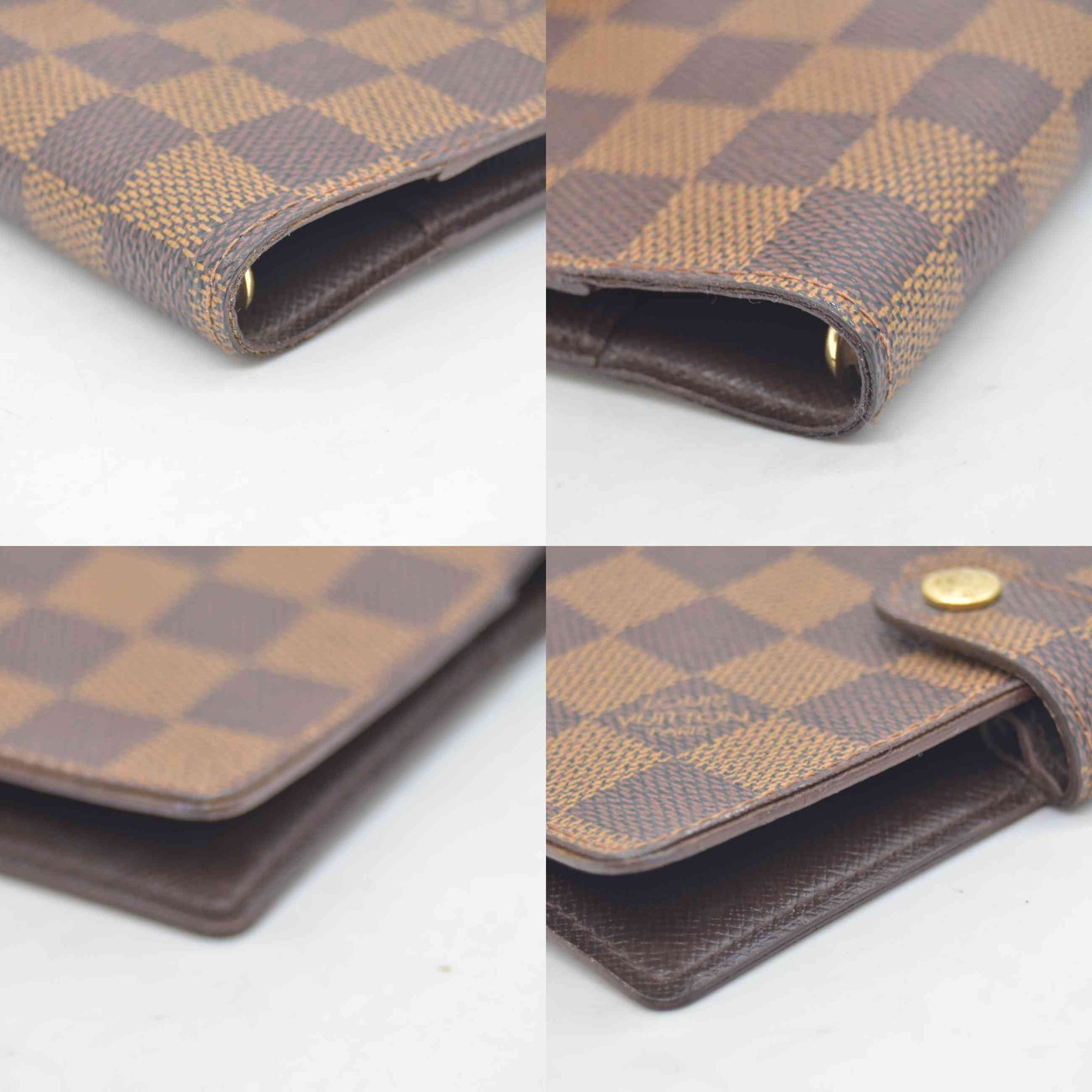 $505 1997 Louis Vuitton Damier Ebene Agenda Cover Small  CA0977