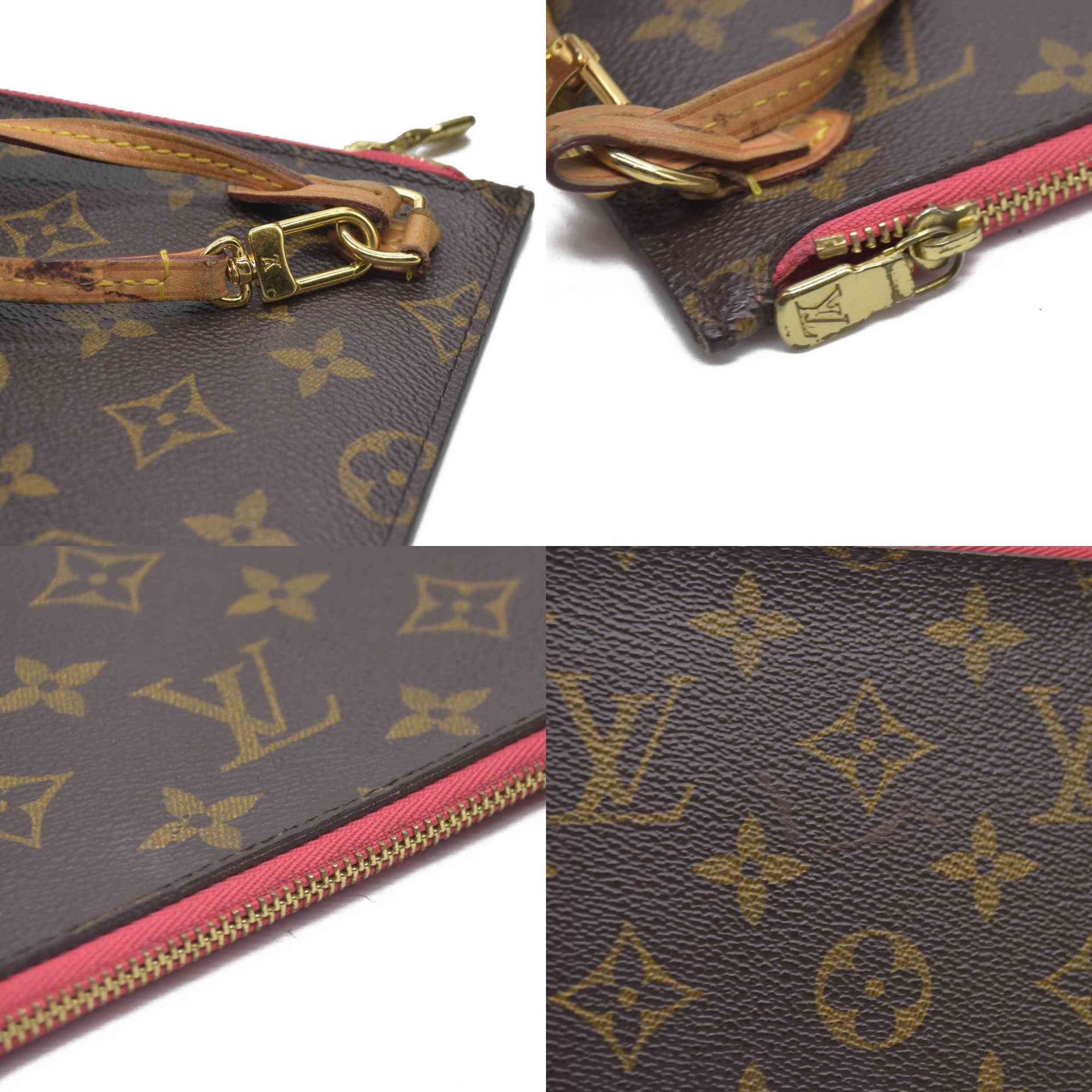 $2030 Louis Vuitton Monogram V Neverfull MM Grenade Pochette