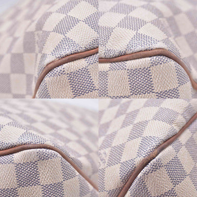 $1450 LOUIS VUITTON Damier Azur Delightful MM Shoulder Bag CONSIGNMENT 10021443