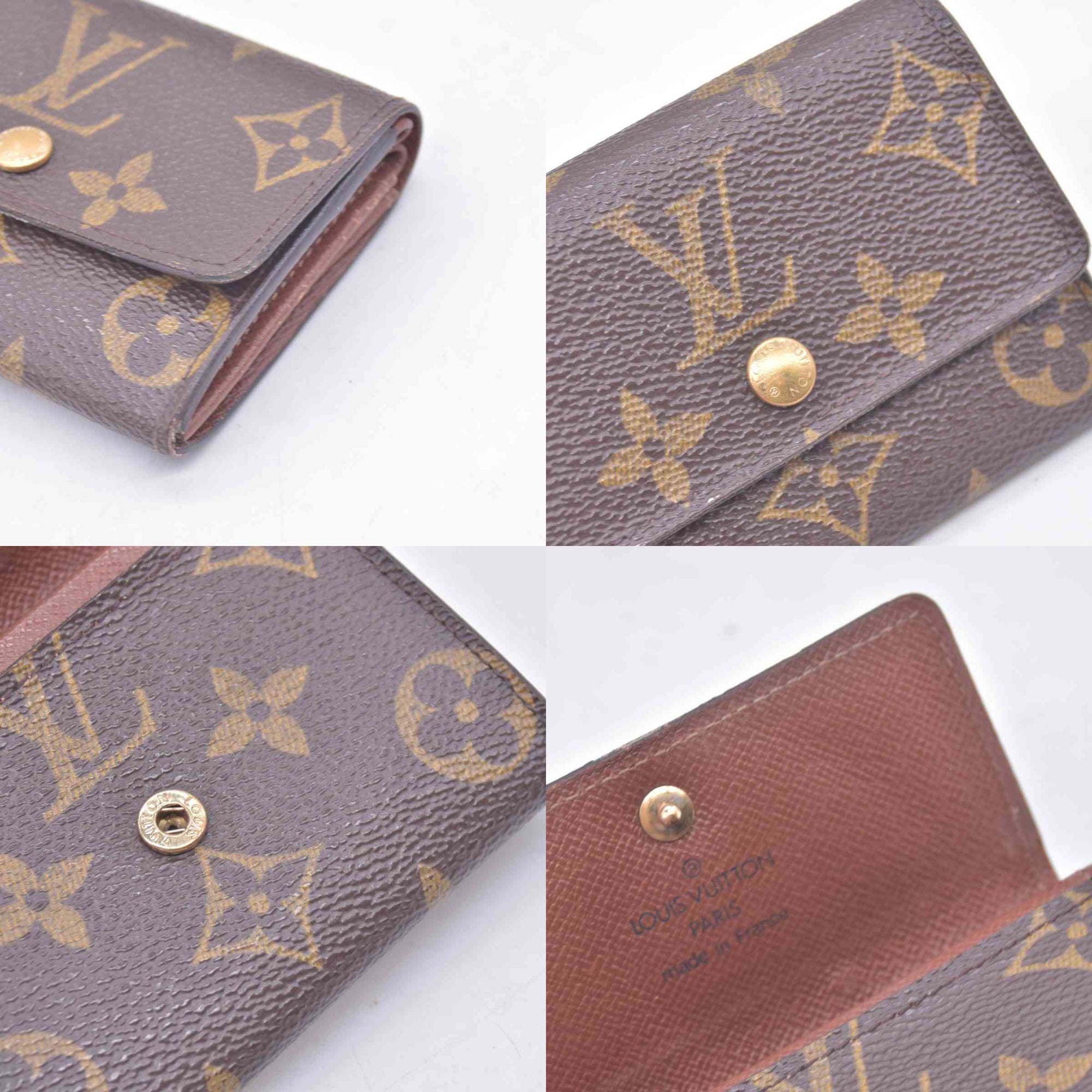 $350 LOUIS VUITTON Monogram Plat Coin Purse CONSIGNMENT 10021453