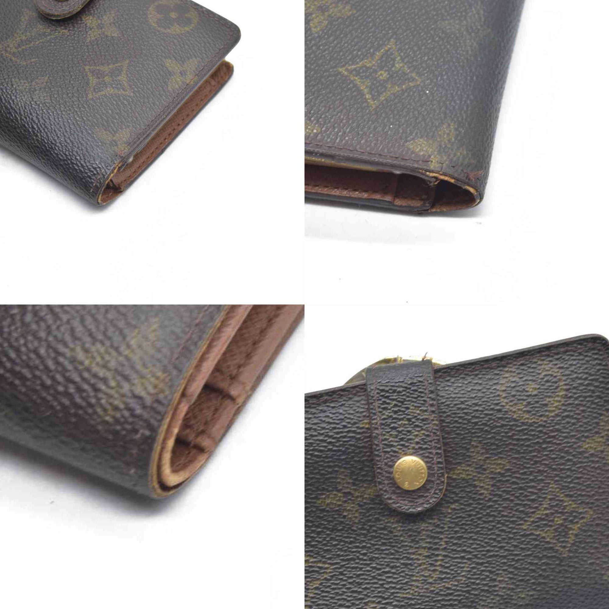 $720 Louis Vuitton LV Monogram French Purse MI1919