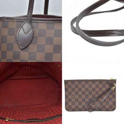 $2240 2017 Louis Vuitton Damier Ebene Neverfull MM with Pouch SD0167