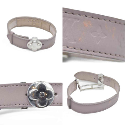 $475 Louis Vuitton Leather Epi Wish Wrap Bracelet SN0070