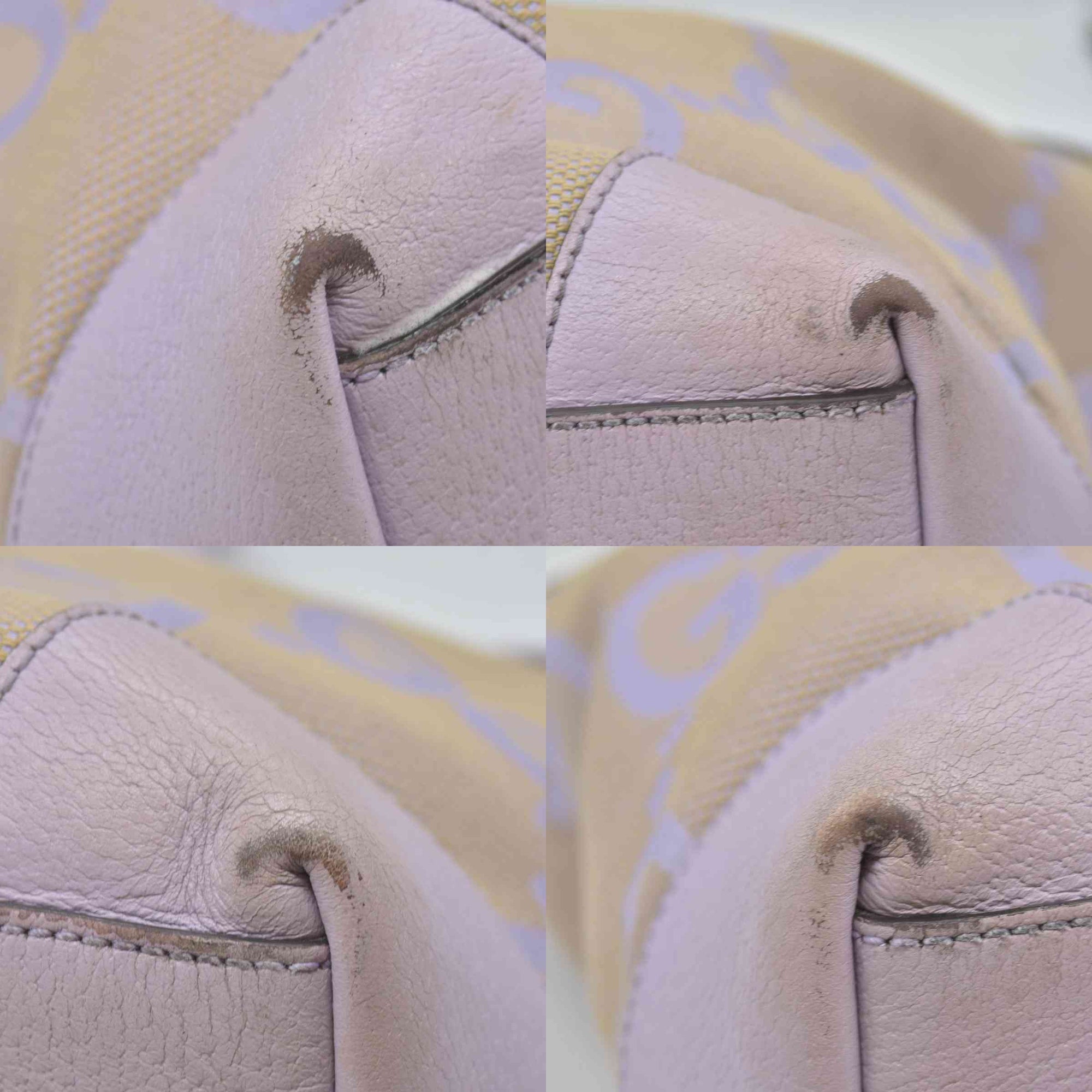 $2350 Gucci Monogram Jumbo GG Textured Dollar Calfskin Medium Ophidia Shopping Tote Beige Lapis