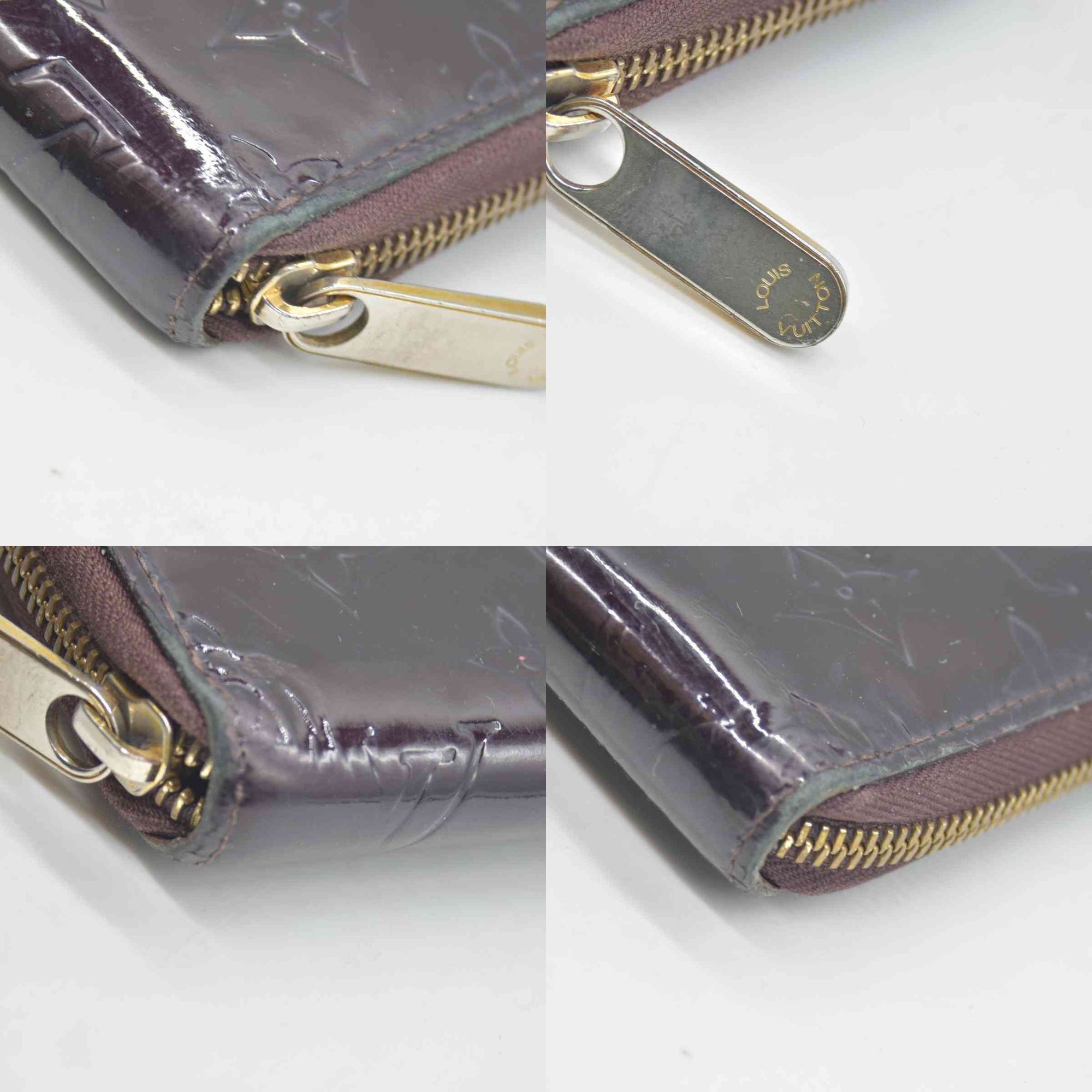 $1110 2008 Louis Vuitton Monogram Vernis Zippy Organizer Wallet CONSIGNMENT CA3098