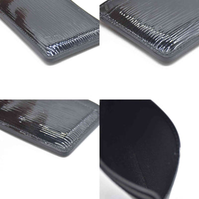 Louis Vuitton  Epi Card Holder Black Patent Leather