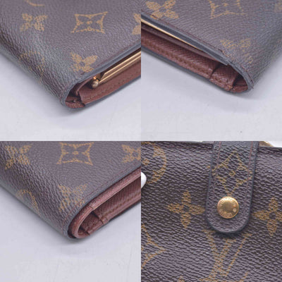 $735 2000 Louis Vuitton French Kiss Lock Monogram Wallet MI0080 CONSIGNMENT 10020917