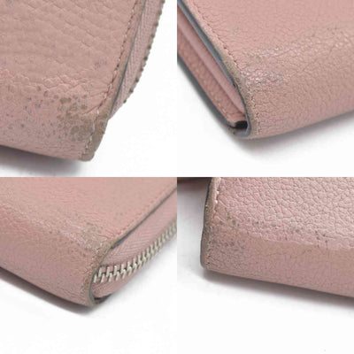 $1130 Louis Vuitton Comet Taurillon Leather Zip Zippy Long Wallet Pink MI0146 2016