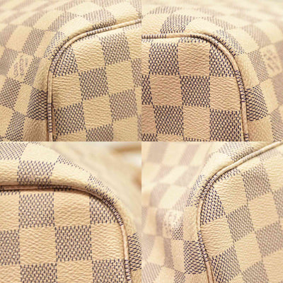 Louis Vuitton  Damier Azur Neo Neverfull MM Rose Ballerine SR2166