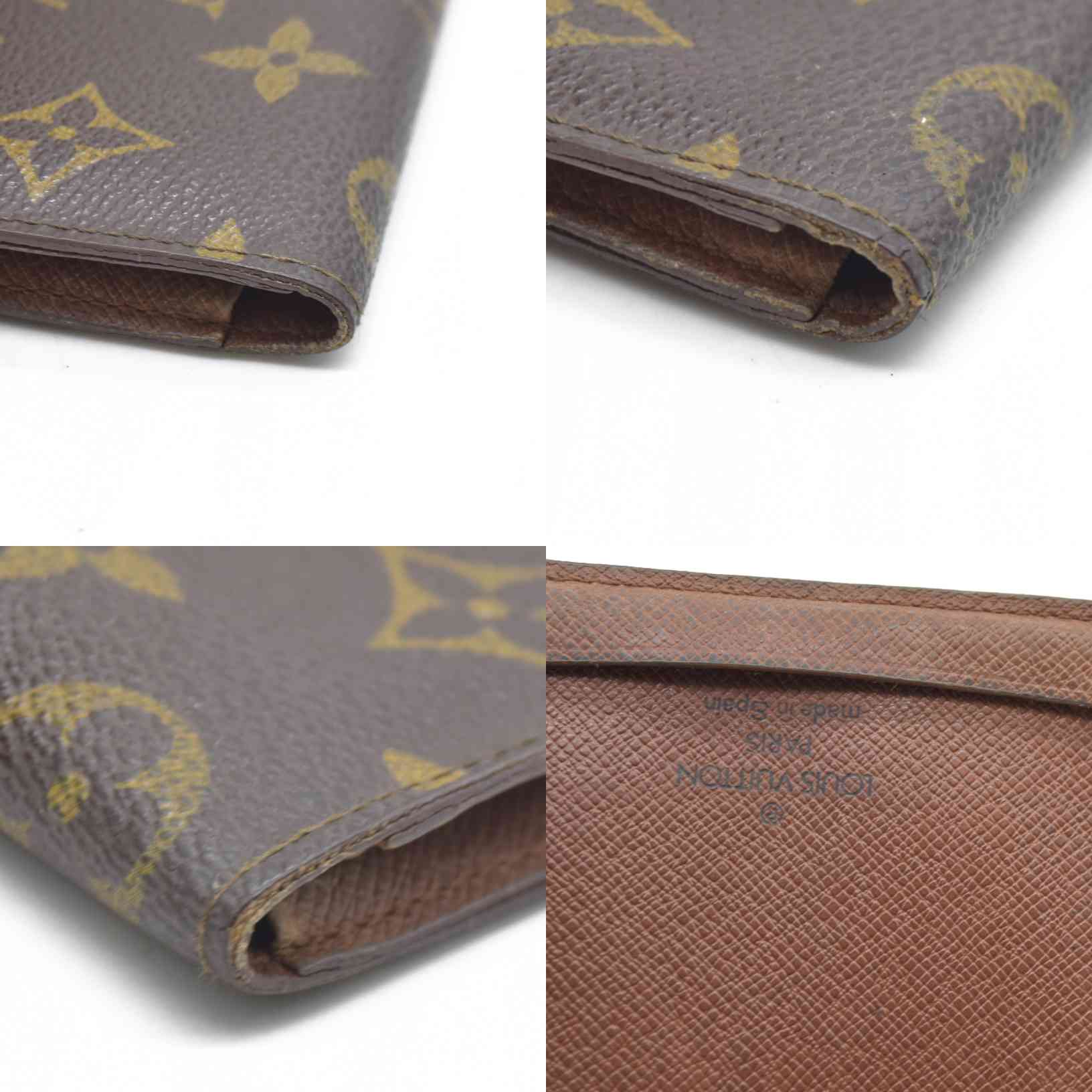$535 Louis Vuitton Monogram Porte 2 Cartes Vertical Pass Card Case Brown CA0994 CONSIGNMENT