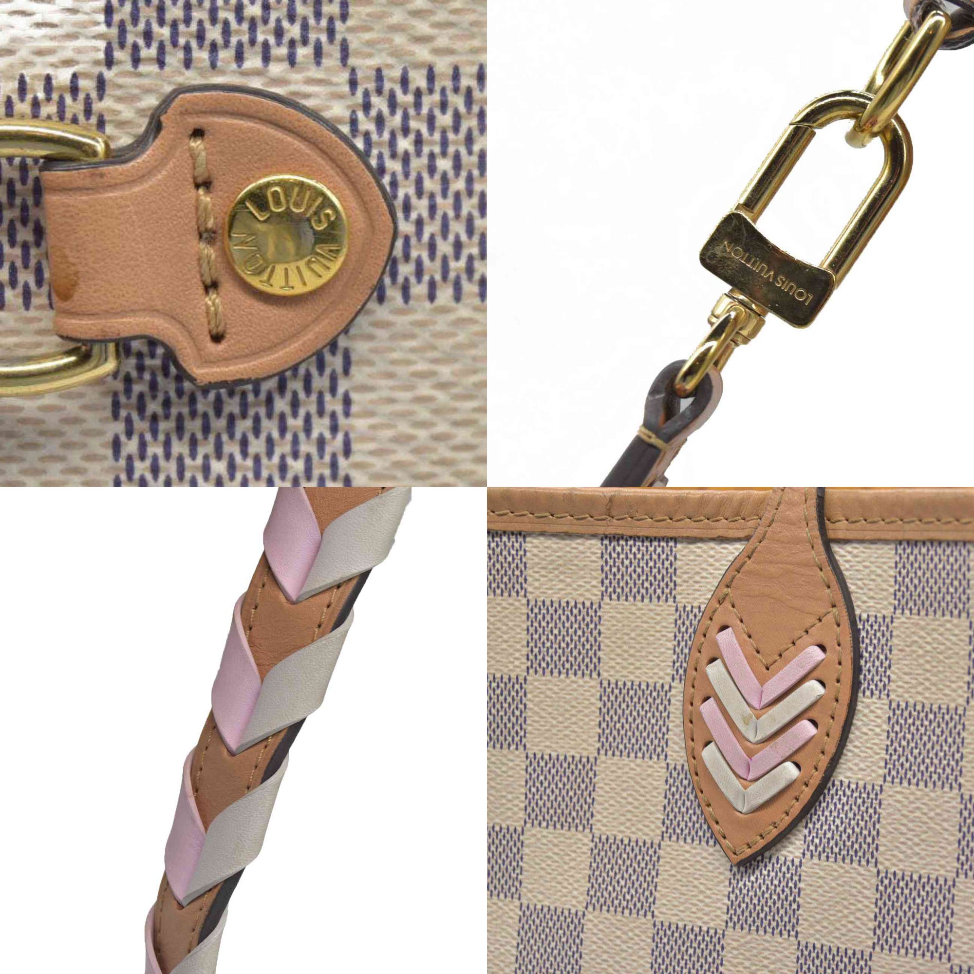 $2030 Louis Vuitton Damier Azur Braided Neverfull MM