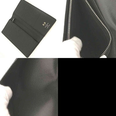 $810 2017 Louis Vuitton Taiga Brazza Wallet Black TA3197