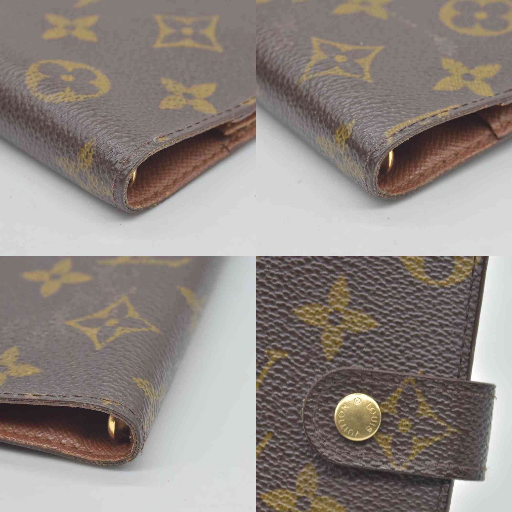 $505 1998 LOUIS VUITTONMonogram Small Ring Agenda Cover CONSIGNMENT CA1928