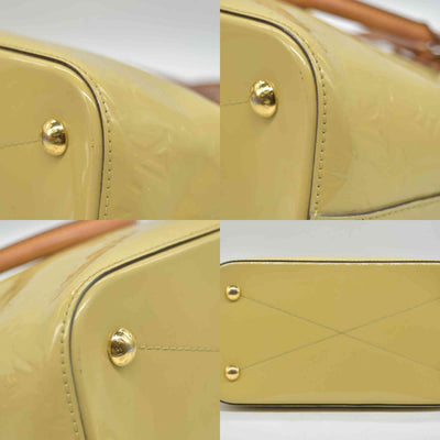 $1560 2014 LOUIS VUITTON Vernis Montebello PM Dune DR2114