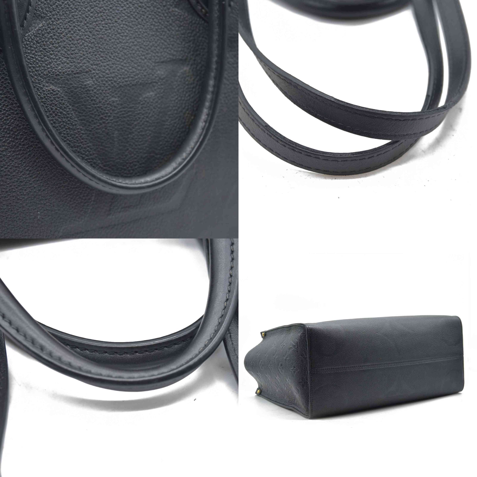 $3550 Louis Vuitton  Empreinte Monogram Giant Onthego MM Black RFID