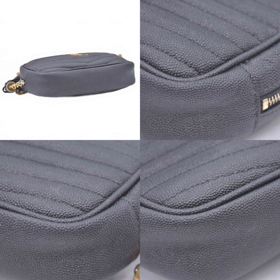 $1800 2022 Saint Laurent Grain De Poudre Matelasse Monogram Mini Lou Camera Bag Black 10021089