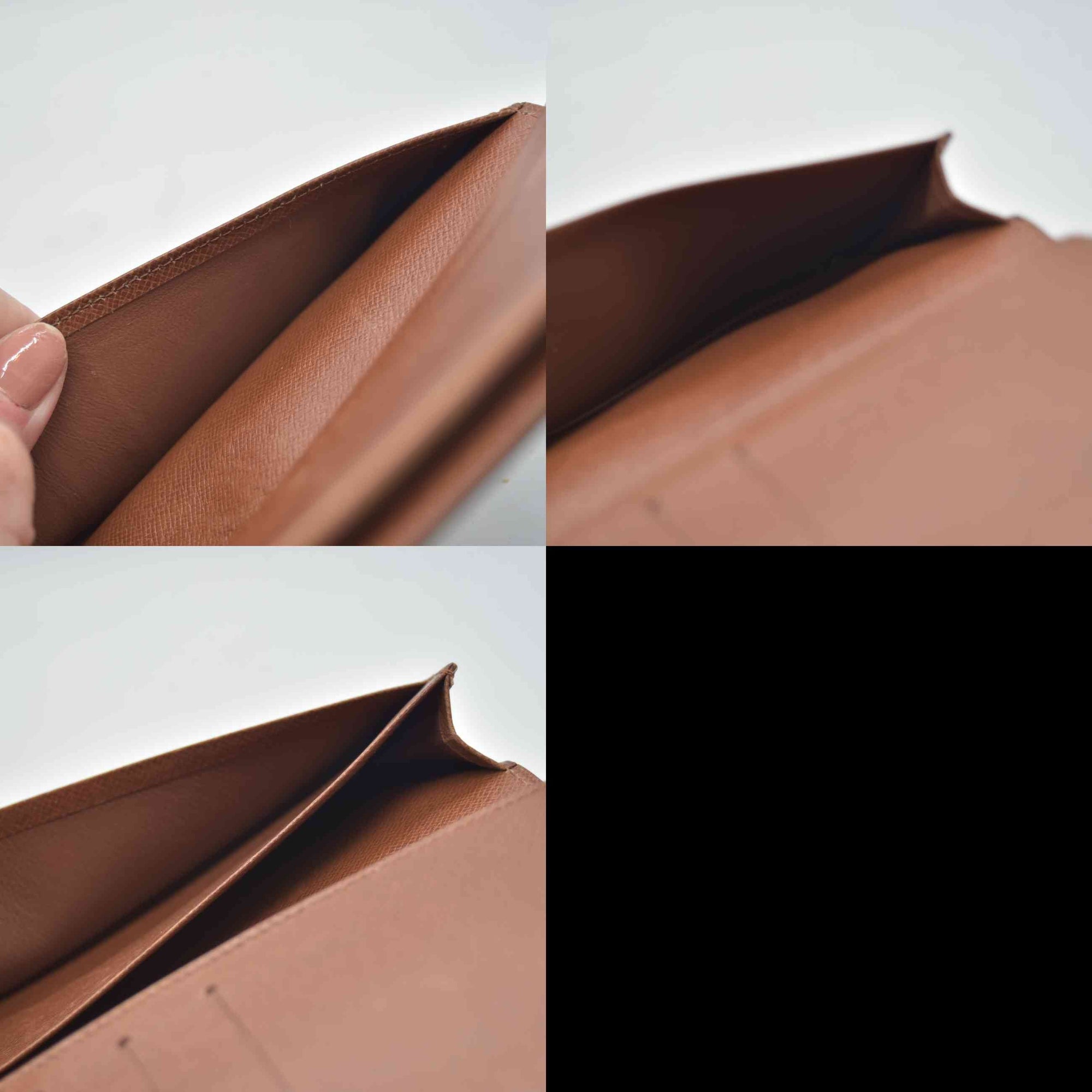 $600 1988 Louis Vuitton Monogram Porte-Valeurs Cartes Credit Wallet 884CT CONSIGNMENT